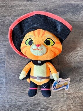 Universal Studios Shrek Puss in Boots Mini Bean Plush Toy New With Tags